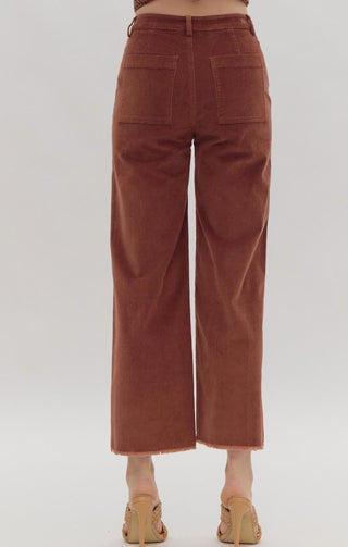 Entro - Callie Corduroy Wide Leg Pants