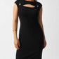 Joseph Ribkoff - Cutout Sleeveless Sheath Midi Dress
