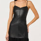 Astr - Lezith Faux Leather Maxi Dress