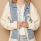 Pol - Contrast Floral Quilted Jacket