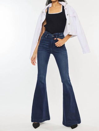 Kancan - Lari Dark Denim Flare Jean