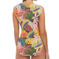 Bleu Rod Beattie - Tropical Print Cap Sleeve Swimsuit
