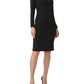 Adrianna Papell - Jersey And Satin Short Sheath Tuxedo Dress