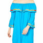 Entro - Off The Shoulder Bell Sleeve Dress