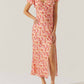 Astr - Maisy Floral Flutter Sleeve Midi Dress