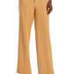 Avec Les Filles Cutout Waist Wide Leg Pants Camel