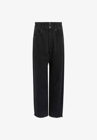 Allsaints - Hailey Frayed Hem Denim Straight Jean