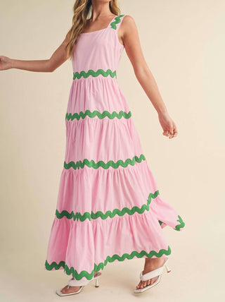 &Merci - Ric Rac Tiered Midi Dress