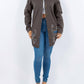 American Bazi - Distressed Button Up Long Sleeve Denim Jacket