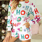 1 The Woman - Ho Ho Ho Christmas Fashion Print Lounge Short Set