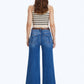Bayeas - High Rise Utility Wide Leg Jeans