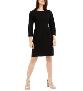 Weekend Max Women's Mara Boat Neck Dress Black Size 4