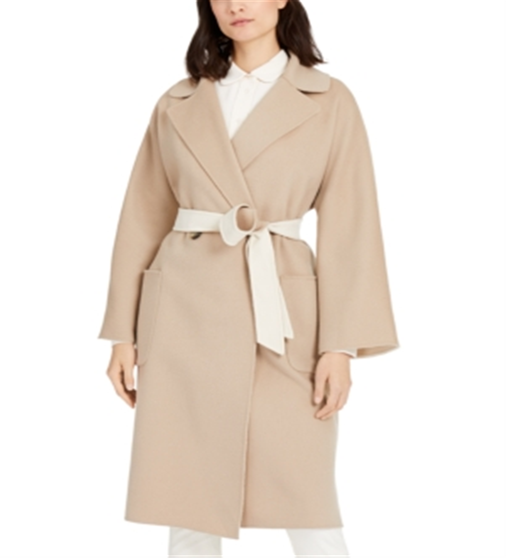 Weekend Max Mara Women's Mid Length Belted Trench Coat Brown Size 8