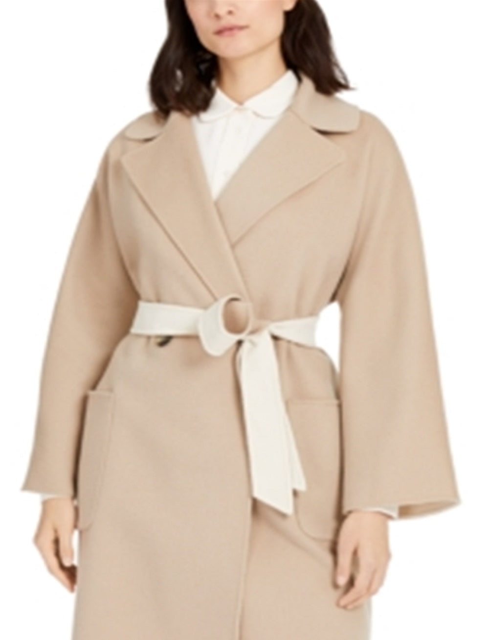 Weekend Max Mara Women's Mid Length Belted Trench Coat Brown Size 8