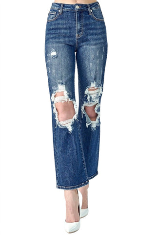 Risen - Straight Leg High Rise Jean
