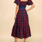 Tcec - Countryside Chic Plaid Midi