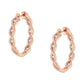 10K Rose Gold Diamond Hoop Earring (1 cttw, H-I Color, I1-I2 Clarity)