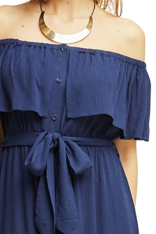 Entro - Wherever Off The Shoulder Jumpsuit