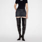 Jean Paul Gaultier - Denim Mini Skirt With Leather Pocket