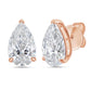 Diana M Jewels - 2.00 Cts Lab Grown Pear Cut Stud Earrings