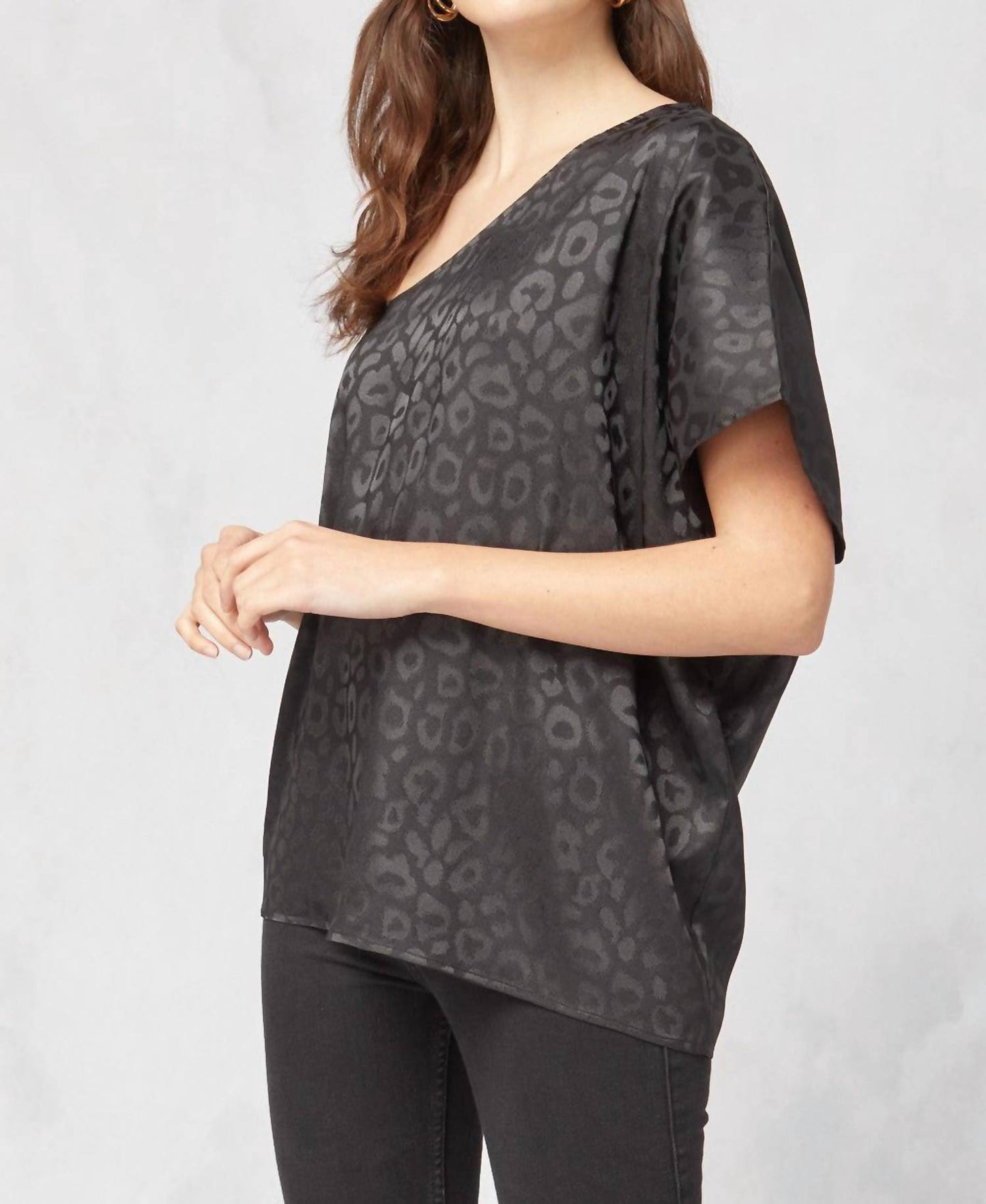 Entro - One Shoulder Leopard Top