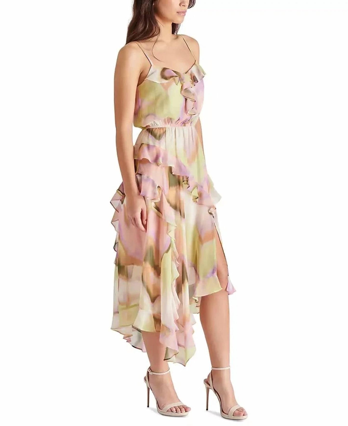 Steve Madden - Delphine Ruffled Asymmetric Dress