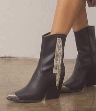 Kke Originals - Women's Kai Rhinestone Fringe Boot