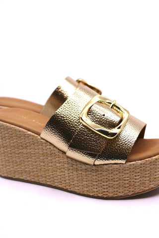 Chocolat Blu - Women's Jana Gold Sandal