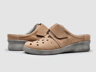 Kcr Group - Women's Perforated Leather Clogs