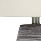Lighting, Table Lamp, Ceramic, Contemporary - Gray / Cream