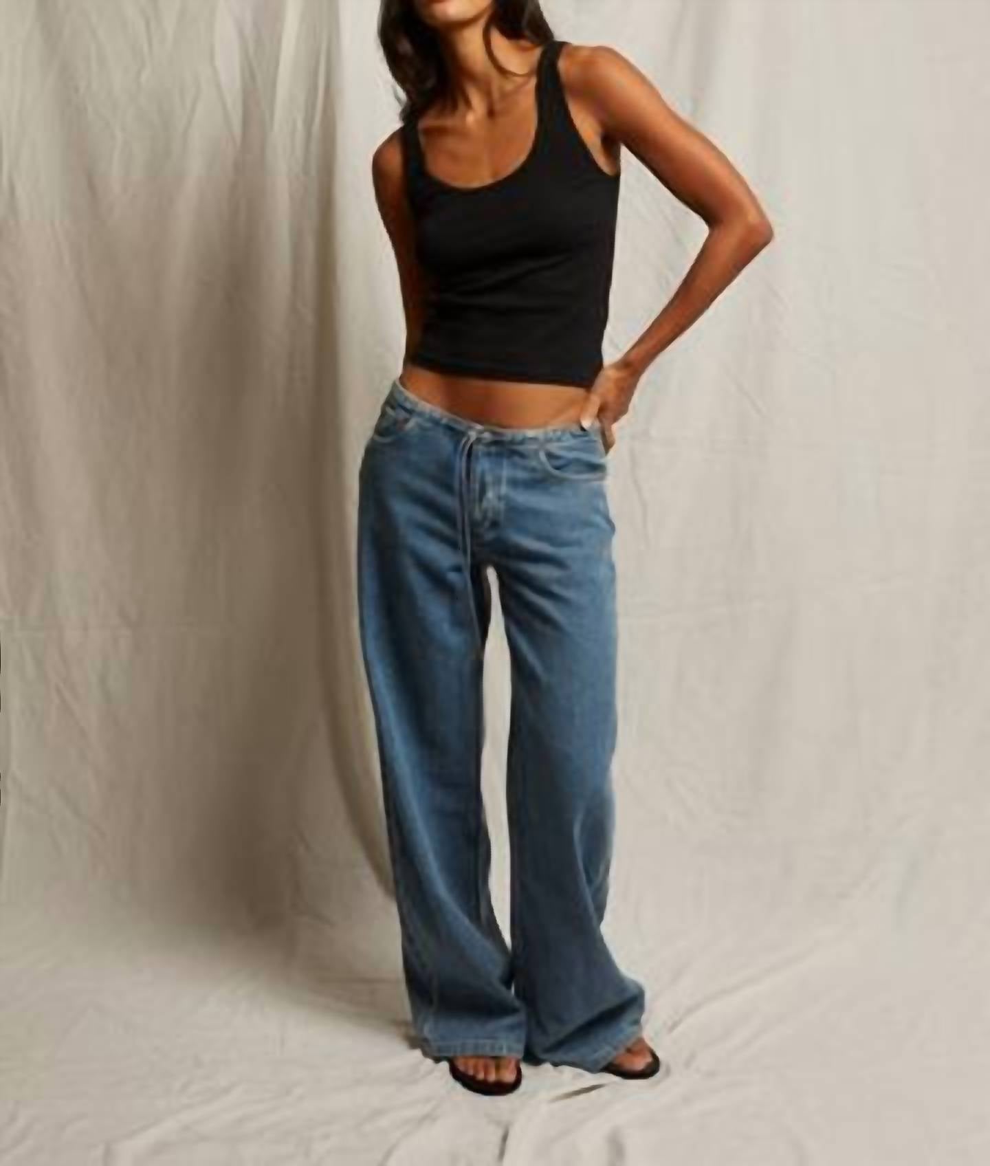Perfectwhitetee - Mia Fine Variegated Rib Tank