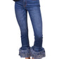 Before You Collection - Boho Frayed Bottom Jeans