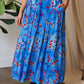 Trendsi - Davi & Dani Printed Smocking Waistband Ruffled Maxi Skirt