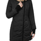 Bernardo Puffer Jacket with Faux Fur Trim in Black, Size Xx-Large