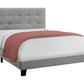 Transitional Upholstered Bed Frame