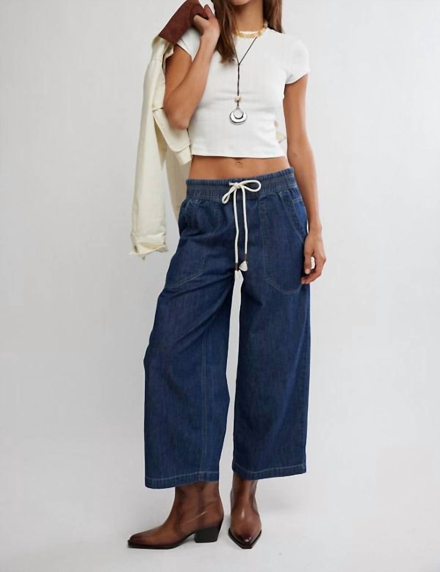 Free People - Easy Peasy Pull-on Jeans