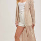 Bluivy - Open Knit Longline Cardigan