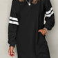 Dear Lover - Contrast Banded Sleeve Sweatshirt Dress