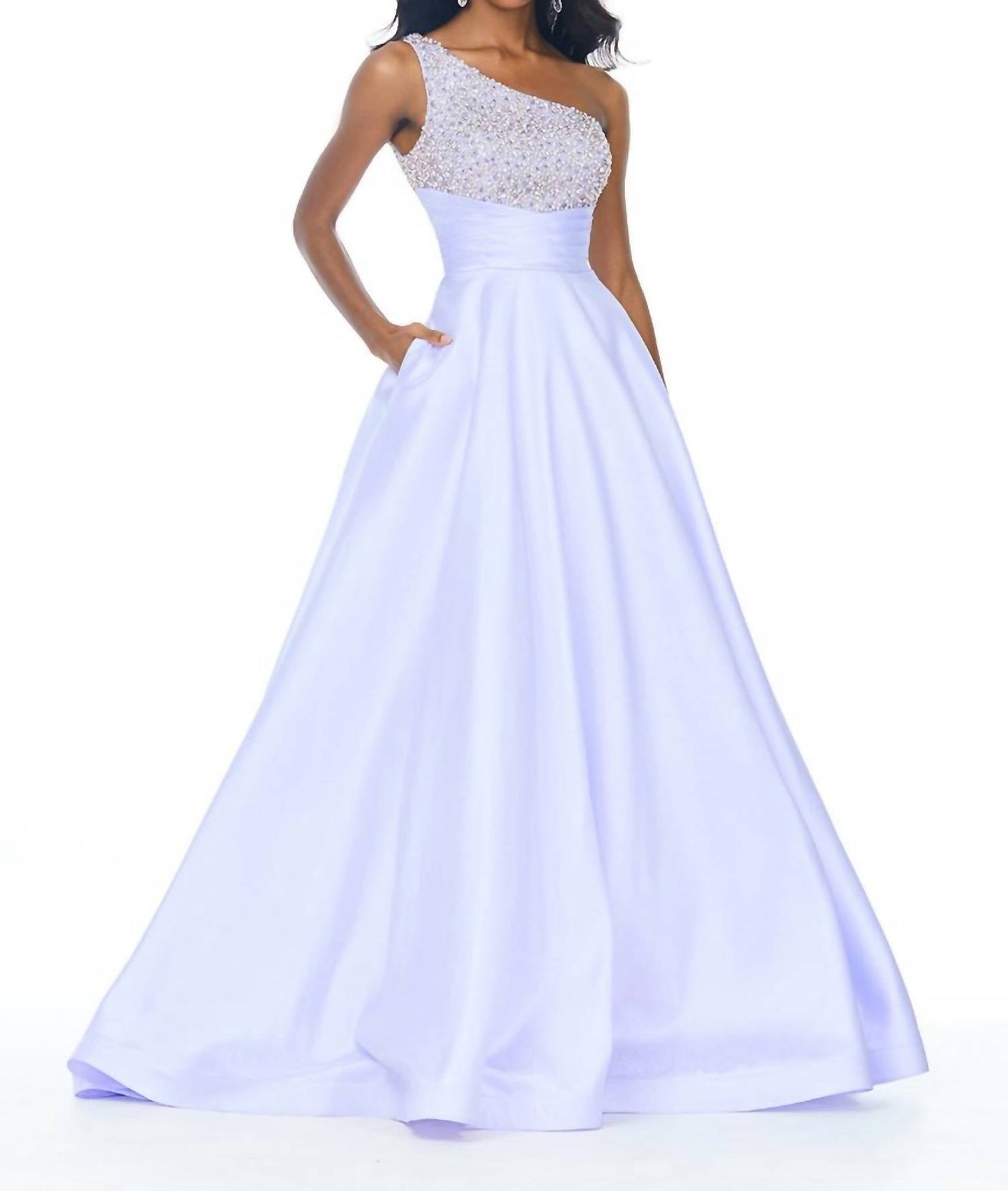 Ashleylauren - One Shoulder Ball Gown