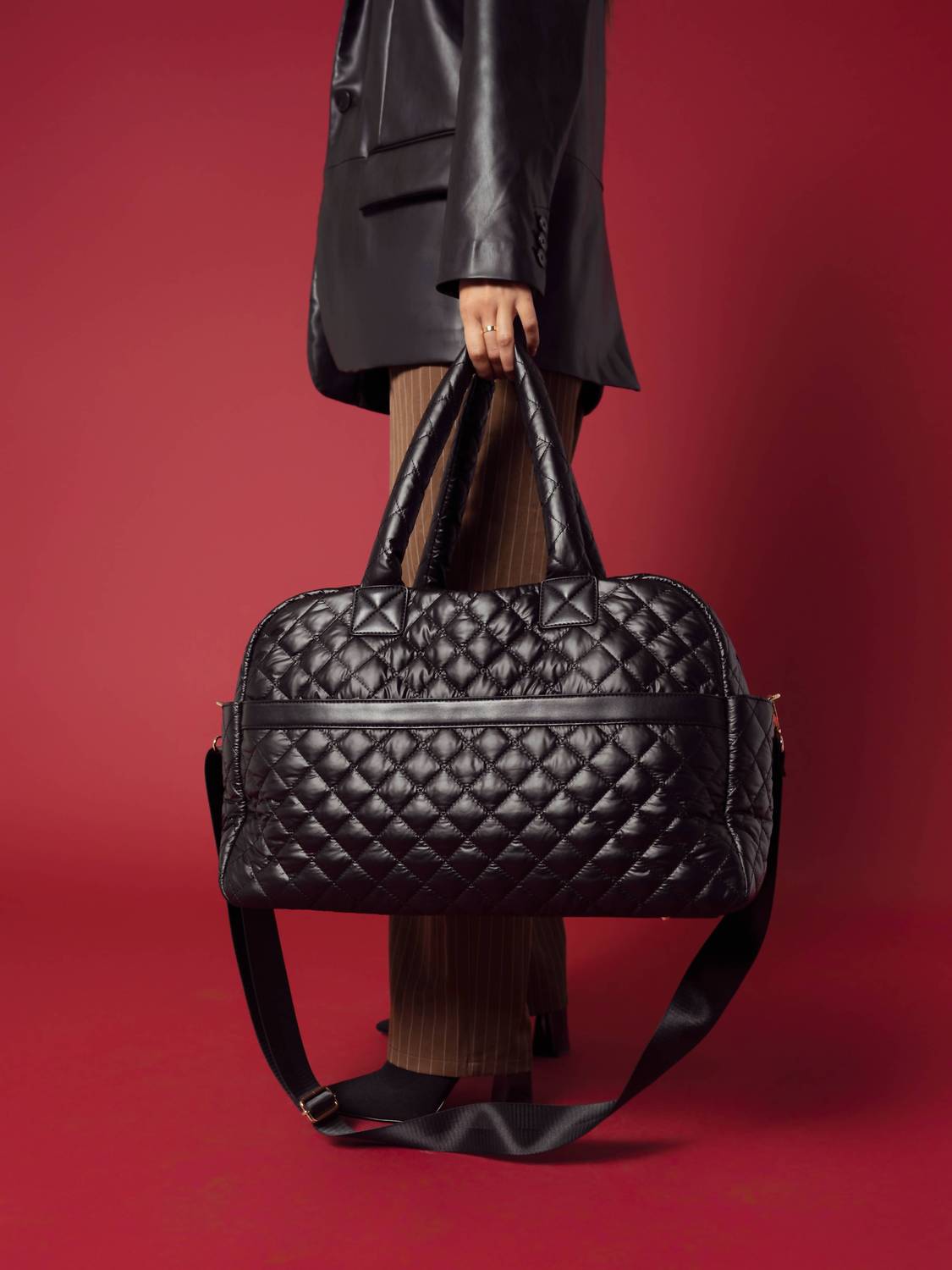 Jen & Co. - Women's Mills Quilted Weekender Bag