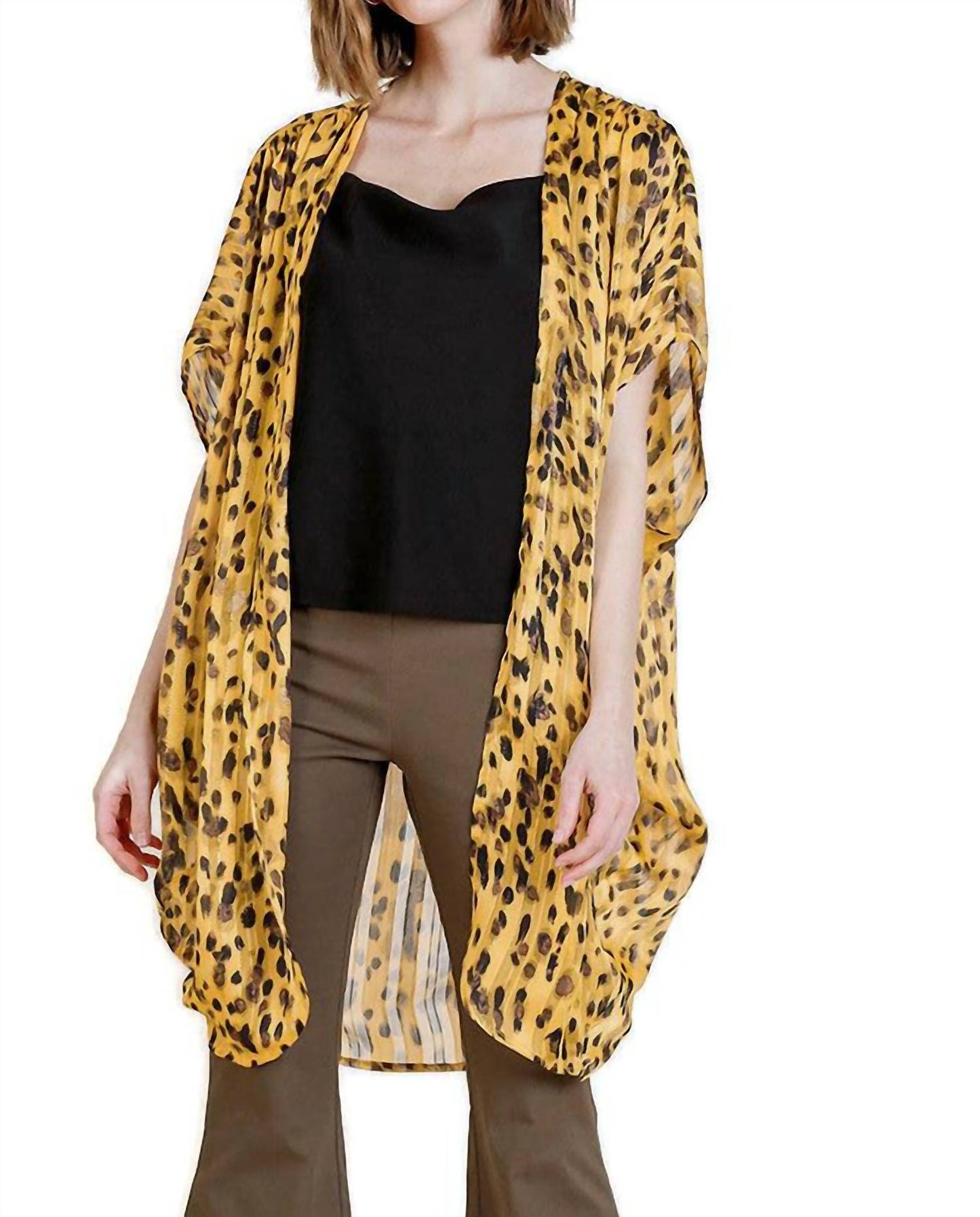 Umgee - Animal Print Cocoon Kimono