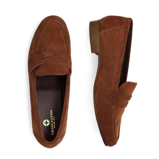 Charleston Shoe Co. - Women's Jeanne Suede Penny Loafer
