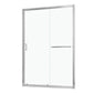 Single Sliding Bypass Shower Door Tempered Glass Enclosure