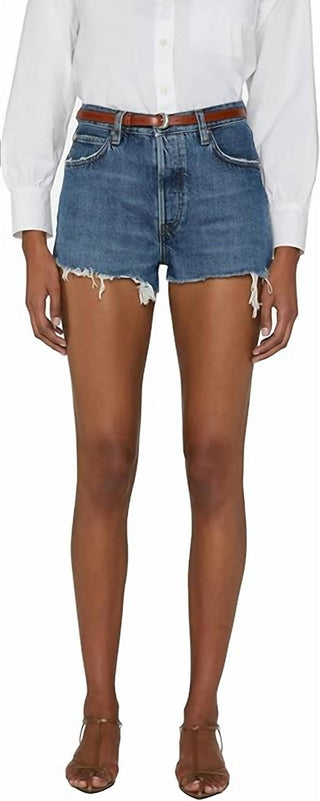 Frame - Dare Short Frayed Hem Jean Shorts