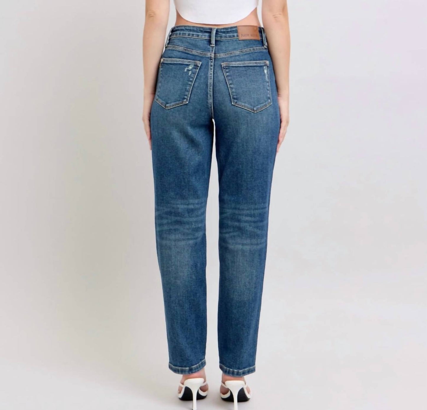 Judy Blue - High Waist Rigid Magic Non-destroy Straight Leg Jeans