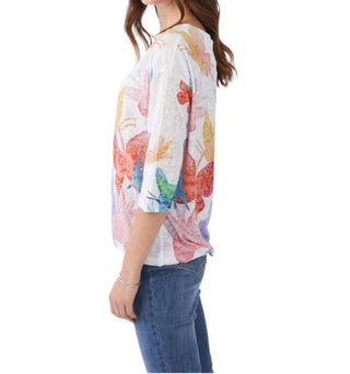Fdj - Cascading Butterflies Top