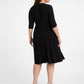 Kiyonna Women's Essential Wrap Dress Black Size 1X