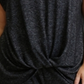Coin Women's Cozy Tee Gray Size 2X