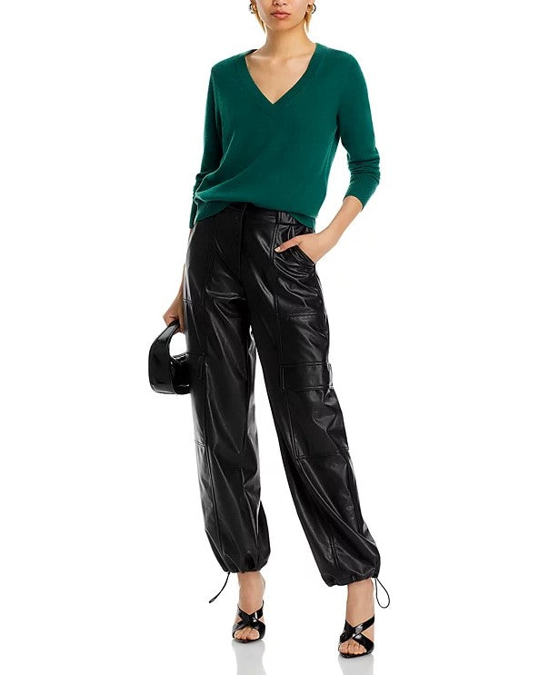 Aqua Cashmere V-Neck Cashmere Sweater