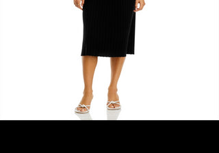 C by Bloomingdale's Cashmere Ribbed Midi Cashmere Dress Black